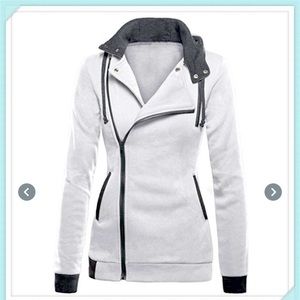 Jamickiki casual women long sleeve hooded jacket